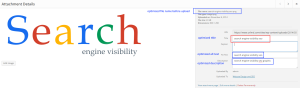 wordpress image seo screenshot
