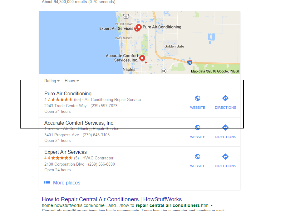 Local SEO Results Naples