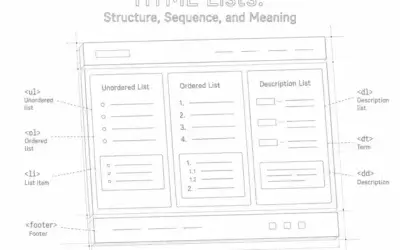 HTML Lists: Choosing the Right Structure for Web Content
