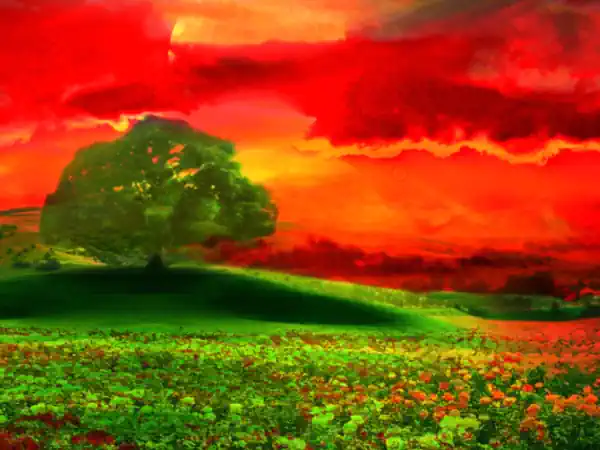 orange-sunset-mary-hall-art